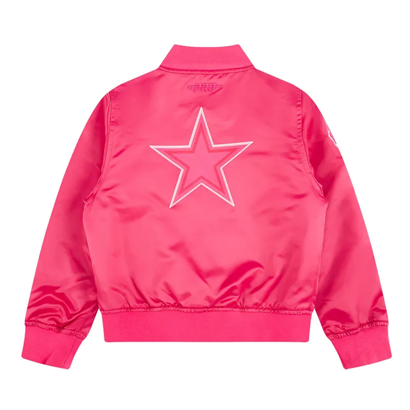 Triple Pink Dallas Cowboys Satin Jacket - Image 2