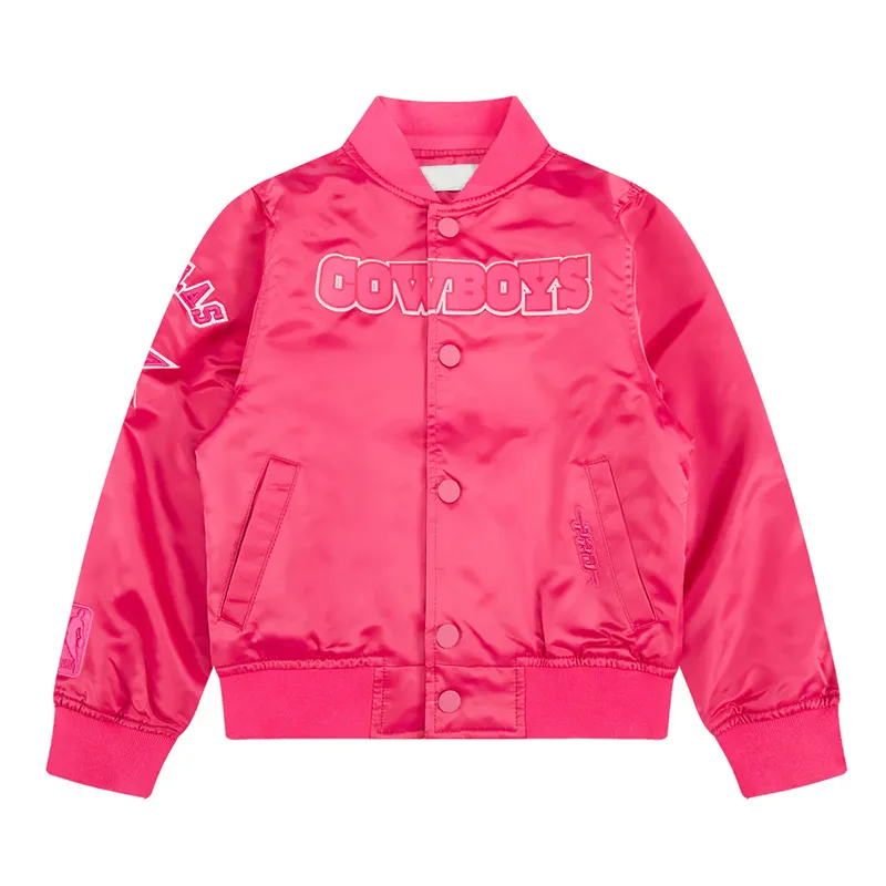 Triple Pink Dallas Cowboys Satin Jacket