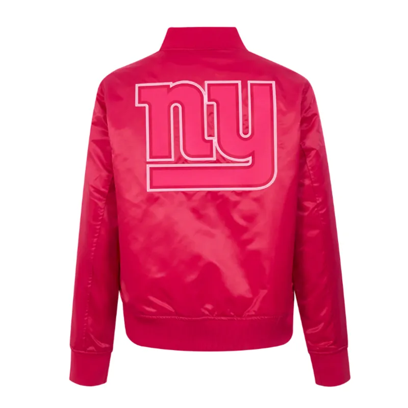 Triple Pink NY Giants Satin Jacket - Image 2