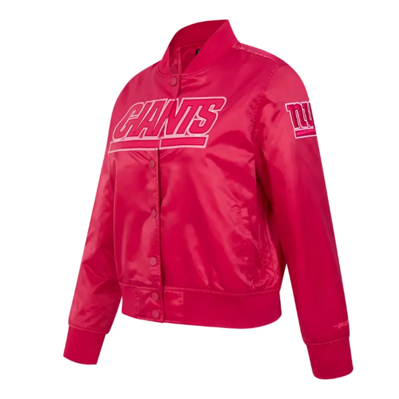 Triple Pink NY Giants Satin Jacket - Image 3