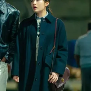 Typhoon Family Kim Min-ha Black Wool Coat