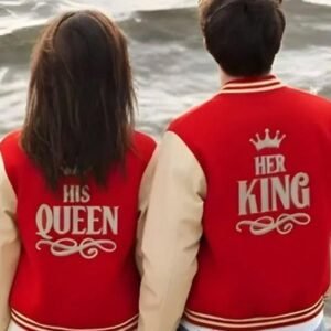 Valentine Her King and His Queen Varsity Jacket