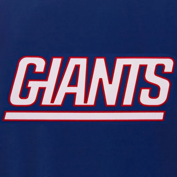 Varsity Royal and White NY Giants Jacket - Image 3