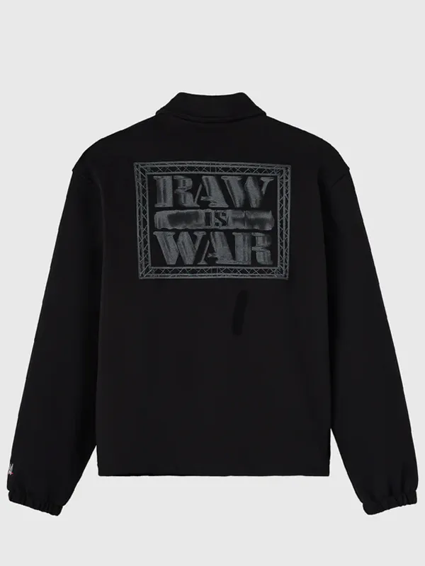 WWE Raw Is War Black Coaches Jacket