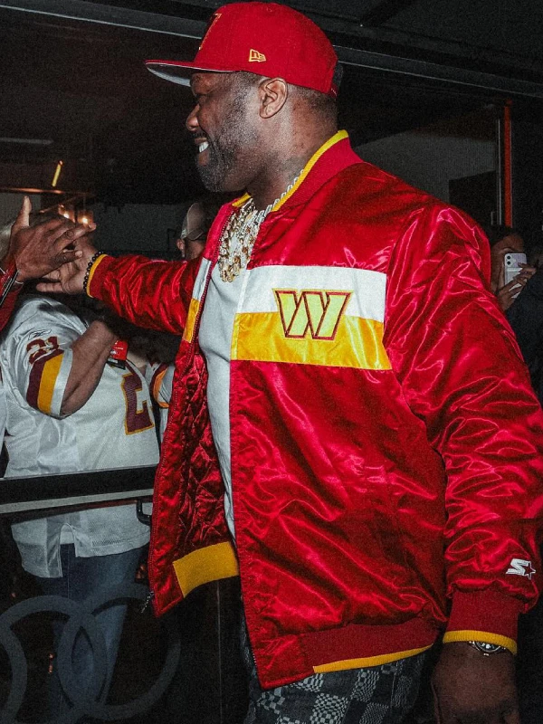 Washington Commanders 50 Cent Red Jacket