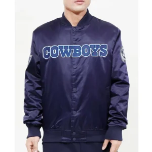 Wordmark Satin Dallas Cowboys Jacket