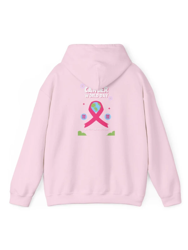 4 February World Cancer Day Unisex Pullover Hoodie - Image 2