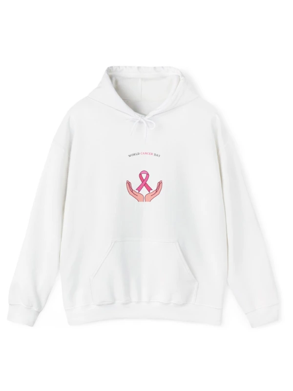 4 February World Cancer Day Unisex Pullover Hoodie - Image 3