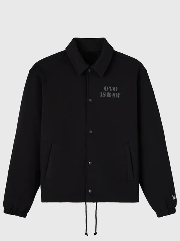 WWE Raw Is War Black Coaches Jacket