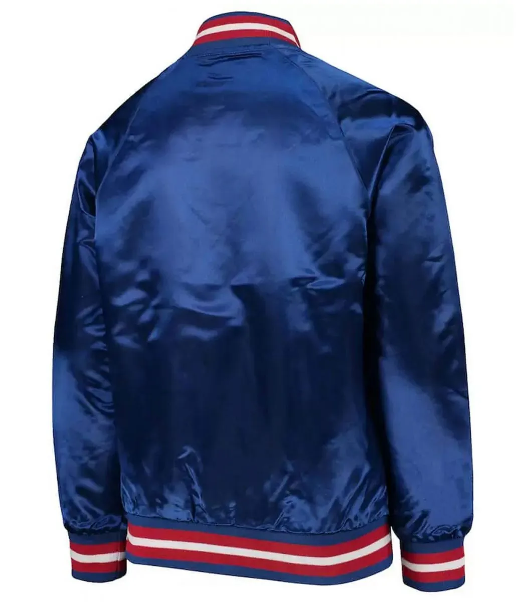 Youth Lightweight Raglan NY Giants Full-Snap Jacket - Image 2
