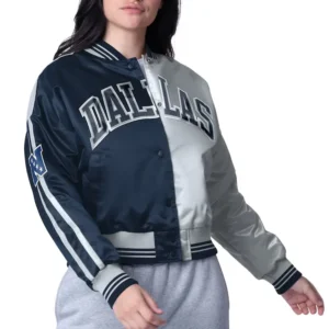 Zone Blitz Dallas Cowboys Navy/Silver Jacket