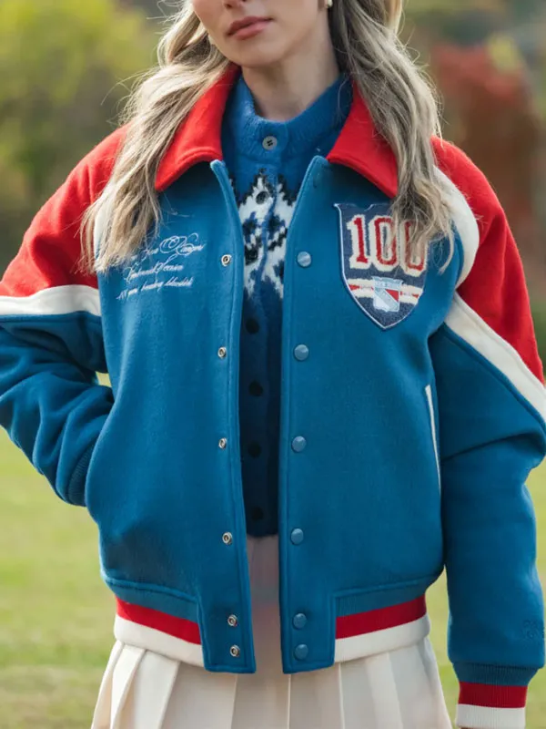 New York Rangers Centennial Season Varsity Jacket