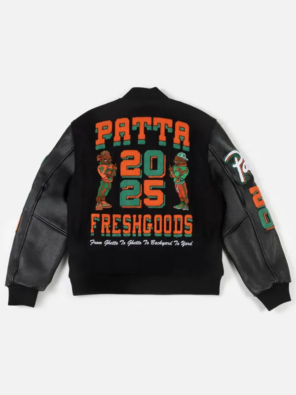 Patta x JFG 2026 Unisex Black Varsity Jacket