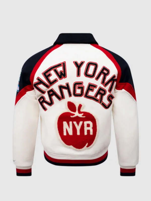 New York Rangers Winter Classic Varsity Jacket - Image 2