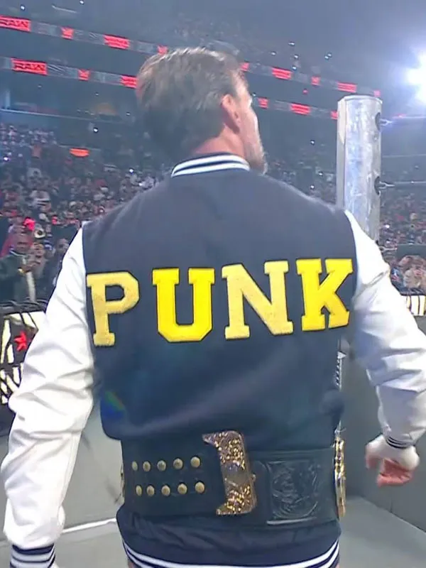 WWE CM Punk Steiner Bros Varsity Jacket