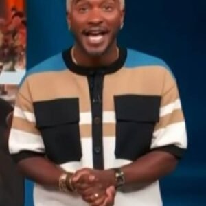 Access Hollywood Scott Evans Striped Colorblock Cardigan