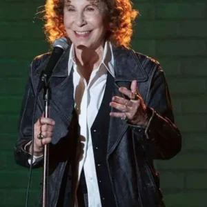 Rhea Perlman Accused Black Leather Jacket
