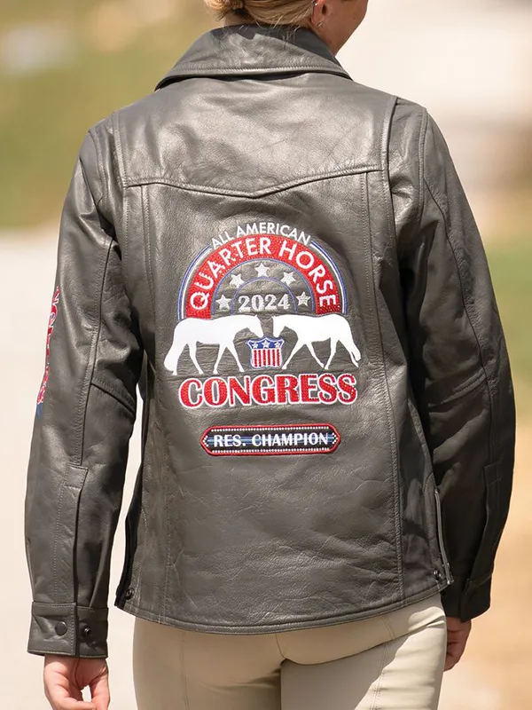 All American Quarter Horse Congress 2024 Leather Jacket