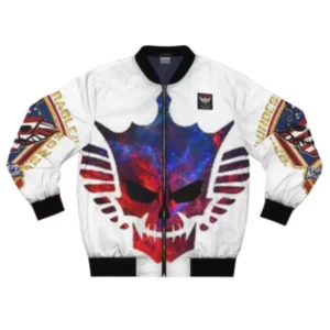 WWE American Wrestler Cody Rhodes White Bomber Jacket