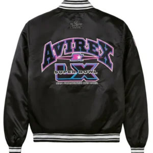 Avirex X Starter Super Bowl LX Satin Varsity Jacket