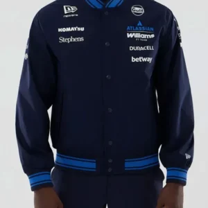 Carlos Sainz Williams F1 Blue Varsity Jacket