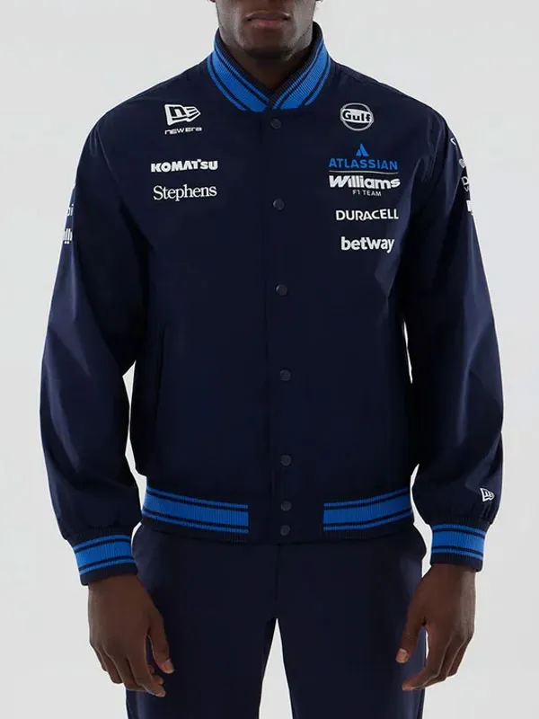 Carlos Sainz Williams F1 Blue Varsity Jacket