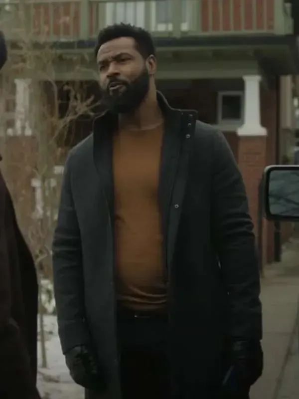 Cross Detective Isaiah Mustafa Wool Coat