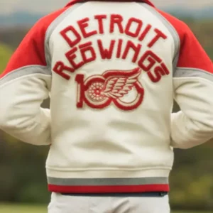 Detroit Red Wings Centennial Season Varsity Jacket