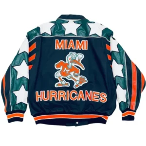 Fat Joe Miami Hurricanes Leather Jacket