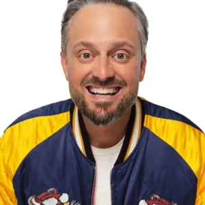 Growly Bear Nate Bargatze Quilted Bomber Jacket