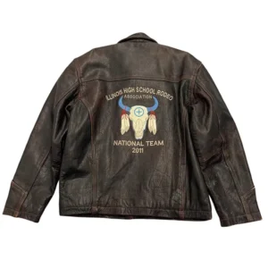 IHSR National Team 2011 Distressed Leather Jacket