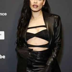 Infinity Pool Cleopatra Coleman Black Leather Blazer