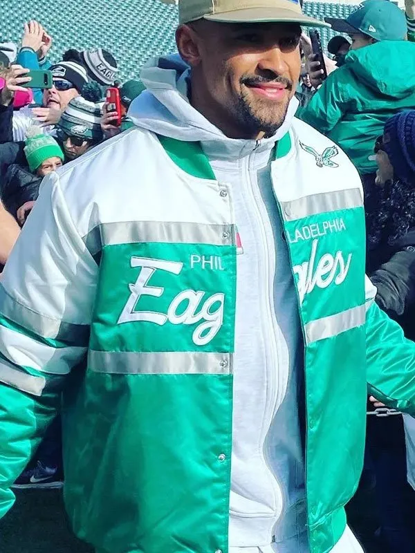 Philadelphia Eagles Jalen Hurts Bomber Jacket - Image 4