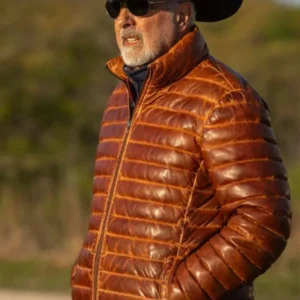 Jon Avnet The Last Rodeo Brown Leather Jacket