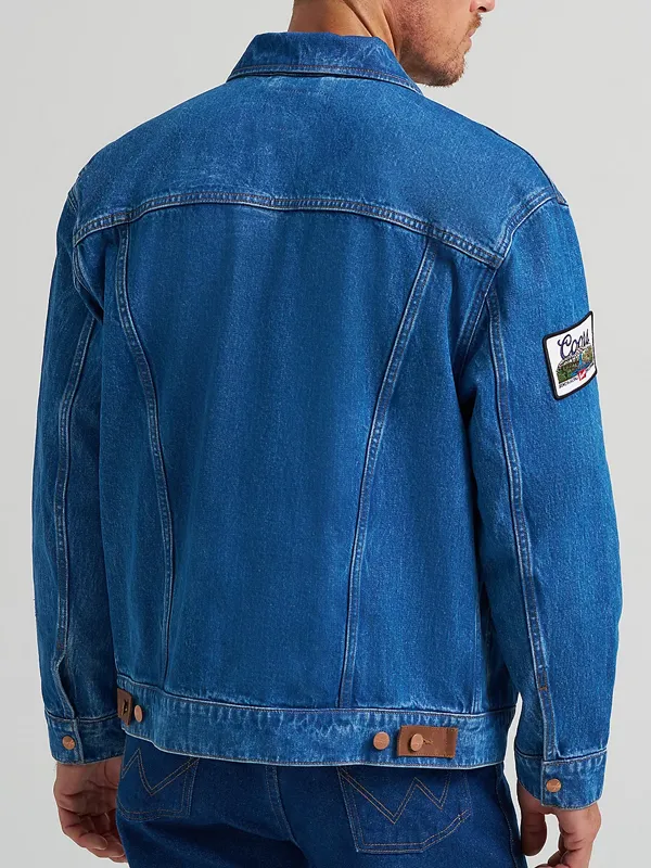 Rodeo Cowboy Coors Western Blue Denim Jacket - Image 4