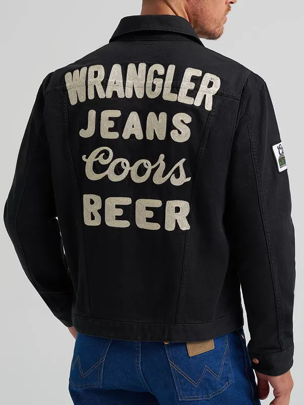Rodeo Cowboy Coors Western Black Cotton Jacket