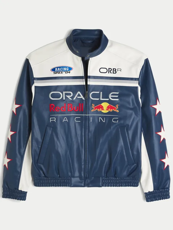Lir Bareket Oracle Red Bull Racing Leather Jacket - Image 2