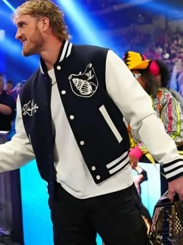 Logan Paul WWE RAW 2025 Varsity Jacket - Image 3