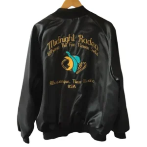 Midnight Rodeo Albuquerque Black Bomber Jacket