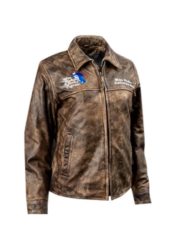 Miss Rodeo America 2025 Brown Leather Jacket