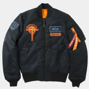 Mobile Suit Zeta Gundam Hathaway Noa MA-1 Bomber Jacket