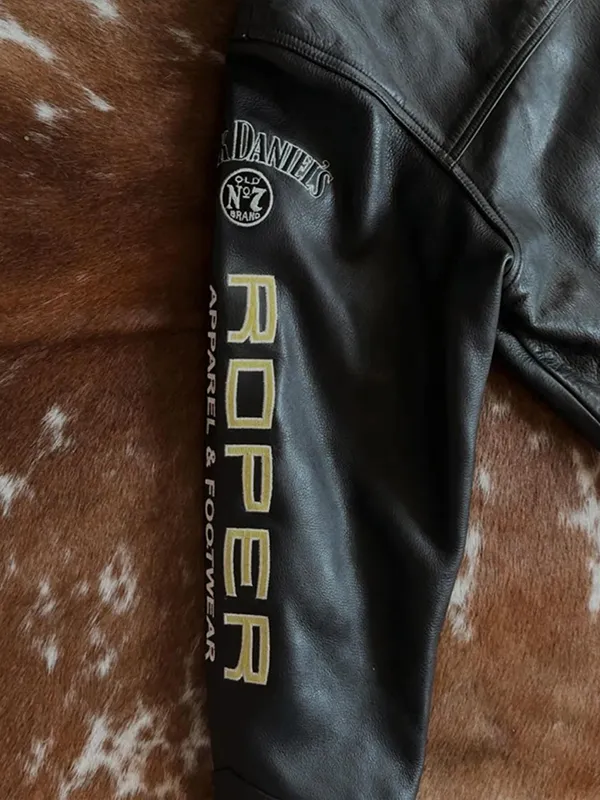 Monte Carlo Las Vegas Rodeo Finals Black Leather Jacket - Image 3