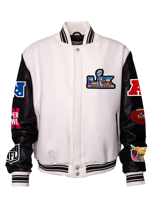 NFL Super Bowl 2026 Wool Varsity Jacket - Image 3