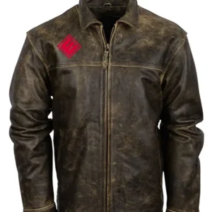 NLBRA 2022 Brown Distressed Leather Jacket