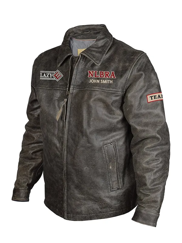 NLBRA John Smith Distressed Leather Jacket
