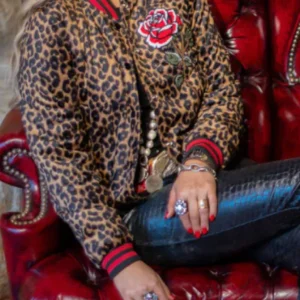 National Finals Rodeo Rebel Rose Varsity Jacket