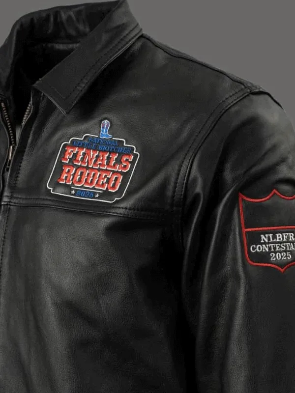 NLBFR Contestant 2025 Black Leather Jacket - Image 3