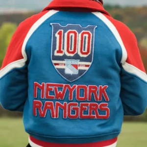 New York Rangers Centennial Season Varsity Jacket