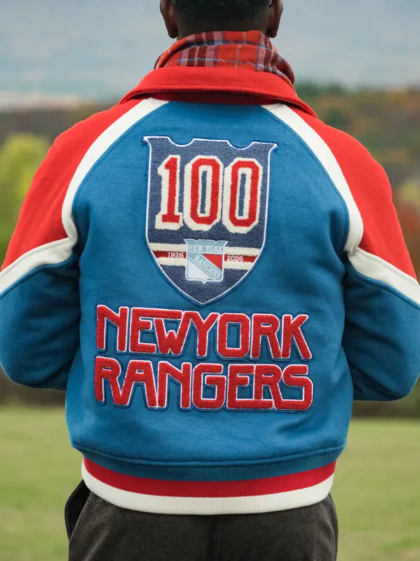 New York Rangers Centennial Season Varsity Jacket
