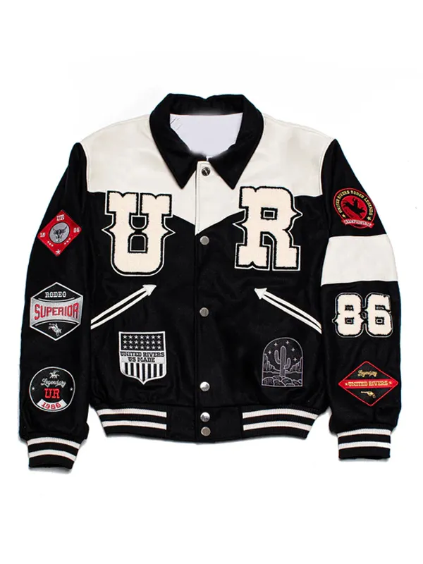Nicky Jam Rodeo Style White River Varsity Jacket - Image 2